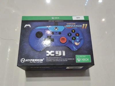 MICROSOFT XBOX ONE MEGAMAN 11 X91 HYPERSKIN USB WIRED CONTROLLER NEW IN BOX - Image 1 of 2