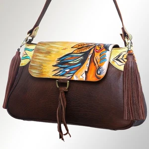 AD American Darling Umhängetasche Vollnarben Echtleder Western Damen Tasche - Bild 1 von 21
