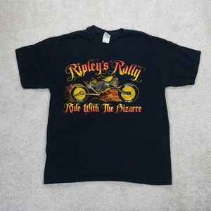 Ripleys Rally Graphic T Shirt Mens Large Black Ride With The Bizarre Biker - Picture 1 of 9