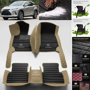 For Lexus RX Car Floor Mats PU Leather Auto Pads Interior Accessories - Imagen 1 de 32