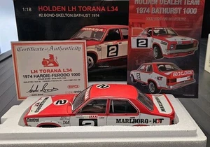 AUTOart 1/18 '74 HDT Holden LH Torana w/"Marlboro" & Autographed L/E 1778/2100 - Picture 1 of 6