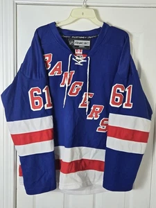 Reebok CCM New York Rangers Rick Nash Jersey Men's Size 50 Medium Blue - Picture 1 of 5