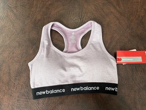 Gr. M NEW BALANCE Sport BH herausnehmbare Pads flieder - Bild 1 von 5