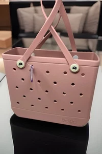 Original Bogg Bag Blush Large Tote 19X15X9.5 W/ 1 Clear Accessory Bag Included - Picture 1 of 20