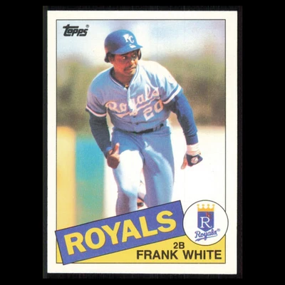 Frank White #743 1985 Topps Kansas City Royals Baseball Card MLB NM - Image 1 of 3