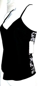 Cami Forever 21 nera in pizzo ritagliato M - nuova con etichetta - Foto 1 di 6
