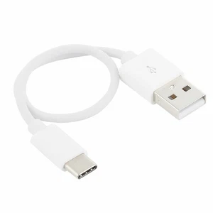 22 cm Lade Kabel Adapter USB auf Typ-C Weiß für verschiedene Smartphones Neu - Bild 1 von 3