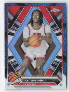 Refractores de baloncesto Ayo Dosunmu 2023-24 Topps cromo #156 azul - Imagen 1 de 2