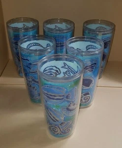 Beach Style Acryl Becher 6 Stück in sehr gutem gebrauchten Zustand  - Bild 1 von 6