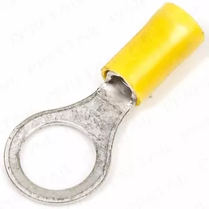 50x LARGE FULLY INSULATED RING CRIMP TERMINAL 8.4mm Eyelet Electrical Connector - Picture 1 of 2