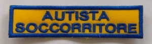 PATCH RICAMO TOPPA DA CUCIRE AUTISTA SOCCORRITORE PER CROCE ROSSA AMBULANZA - Foto 1 di 1