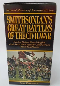 Smithsonian's Great Battles of the Civil War 5 VHS Video Tapes New - Foto 1 di 4