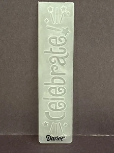 Darice Slimline Mini Embossing Folder Celebrate Card Making Scrapbooking Crafts - Picture 1 of 2