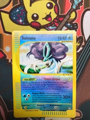 Suicune Reverse 37/147 Aquapolis deutsch Pokemon Karten NM+ SEHR SELTEN - Bild 1 von 4