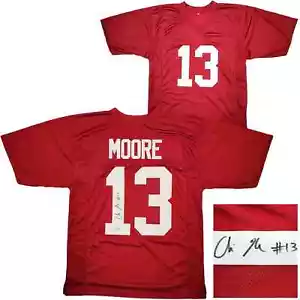 CAMISETA FIRMADA ALABAMA MALACHI MARTIN MAREA CARMESÍ BAS BECKETT CERTIFICADO DE AUTENTICIDAD AUTÓGRAFO AUTOMÁTICO - Imagen 1 de 7