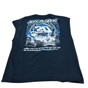 Jeff McGinnis Racing Cutoff Mens 2XL Black Casual Ransomville Speedway - Picture 1 of 7
