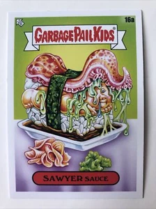 Garbage Pail Kids 2021 Topps Sticker Food Fight Sawyer Sauce 16a - Picture 1 of 2