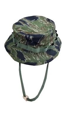 Boonie Hat Mil-Spec - Jungle Tiger Strip - 2 inch Brim - New - Image 1 of 2