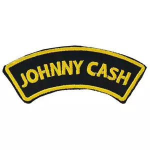 Johnny Cash Iron On Patch Retro Tattoo Rockabilly Punk Pin Up Country Music - Picture 1 of 1
