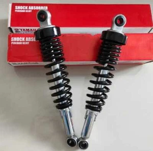 Yamaha RX135 RXK RXS RX115 Rear Absorber Shock Black Pair Genuine - Picture 1 of 5
