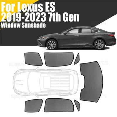 Magnetic Window Sunshade For Lexus ES 2019-2023 Mesh Windshield Frame Curtain - Image 1 of 4