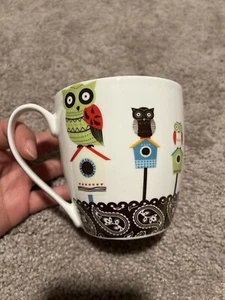 Large Coffee Mug. Owl On Bird House, Brown.16 oz. Nature's Home. Cute. New. - Picture 1 of 10