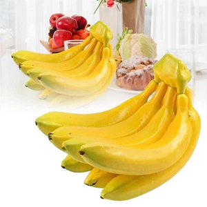 Lifelike Banana Bunch Fun Artificial Plastic Fake Fruits-Decor Prop Party Decor - Picture 1 of 6