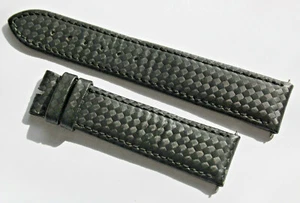 Chopard Armband Textil / Leder Schwarz für Falt + Dornschließe Anstoß 20 mm NEU - Bild 1 von 3