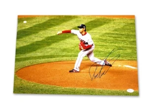 Daisuke Matsuzaka Signed Autographed 12X18 Photo Red Sox Pitching JSA L06167 - Picture 1 of 3