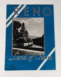 1940'S RENO, NEVADA LAND OF CHARM, TRAVEL BROCHURE - Picture 1 of 7