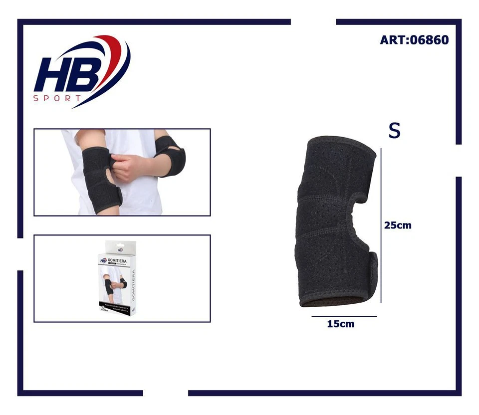 X Codera Banda Elástica Para El Codo Para Niños Negra Talla S 06860 DFH - Imagen 1 de 1