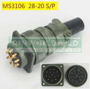 1SZT NOWY NA 14-rdzeniowe złącze proste wtyczki lotnicze MS3106A-28-20 S/P - Zdjęcie 1 z 5