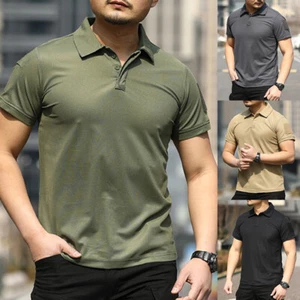 Camisa Prendas para el torso Camiseta Túnica Pullover Secado Rápido Ejército Táctico Verano Exterior - Imagen 1 de 21