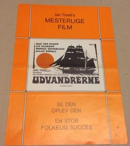 Kit comunicato stampa film danese "Utvandrarna" Max von Sydow Liv Ullmann vintage 1971 - Foto 1 di 4
