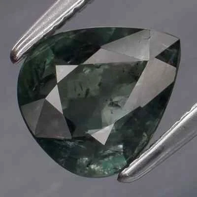 1.24Ct Natural Blue-Green Sapphire Heated Only Australia Pear Cut Loose Gemstone - Image 1 of 2