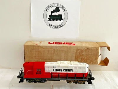 LIONEL 6-8030 #2 ILLINOIS CENTRAL GP-9  LK/N ~w~ DIE-CAST TRUCKS BLT'70 LK/N OB - Image 1 of 4