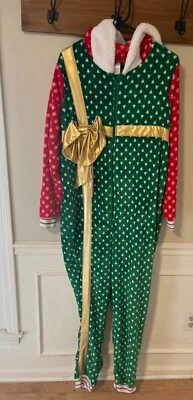 Secret Treasures Unisex Regalo de Navidad Rojo Y Verde Conjunto de Pijama de una pieza 2X Foto 1 de 4