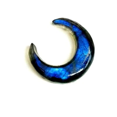 Natural Labradorite Blue  Fire  Septum Pincher  size 12g to 5/8'' More customize - Image 1 of 4
