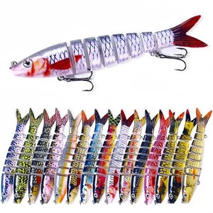 5PCS Easy Catch Pre-Rigged Lures Bionic Swimming Lure Hard Bait Crankbait Tackle - Picture 1 of 12