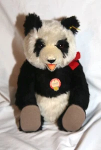 Vintage Mohair Steiff Toy Teddy 14" Panda Bear 0178/35 - Germany 1980s - Photo 1/10