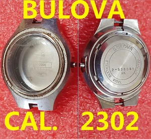 uhrengehäuse bulova accutron kal. 2302 Ref 7068 Gehäuse Uhr alt Vintage 27x32mm - Bild 1 von 5