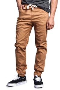 Victorious Men's Jogger Drop Crotch Twill Pants JG804 SMALL~5XL FREE SHIP - Picture 1 of 79