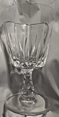 Set of 2 Vintage Glass Royal Leerdam Van Dijck Crystal Water Goblet 6 3/8” - Image 1 of 2