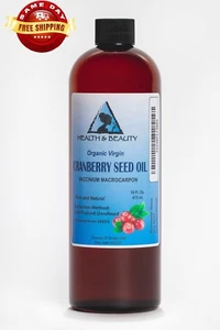 CRANBERRY SEED OIL UNREFINED ORGANIC VIRGIN by H&B Oils Center 100% PURE 48 OZ - Picture 1 of 12