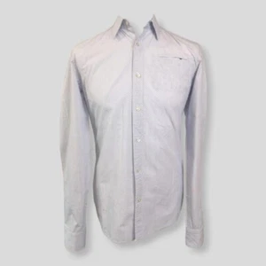 Scotch & Soda Shirt Mens Size M Blue Long Sleeve Polka Dot Pattern Pocket Shirt  - Picture 1 of 8