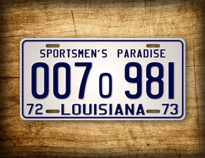 SIGNSANDTAGSONLINE.COM JAWS Movie Louisiana License Plate 1975 Shark Autopsy Replica Prop Auto Tag 1973