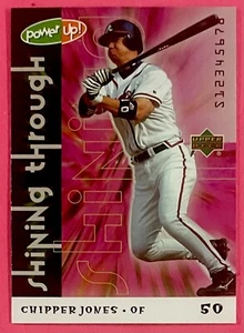 2004 Chipper Jones Upper Deck Power Up Shining Through ST-68 Atlanta Braves Y195 - Picture 1 of 2