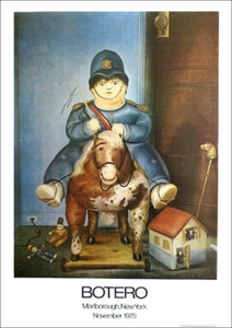 Fernando BOTERO Boy On Toy Horse 1978 Poster 16 x 11 - Picture 1 of 1