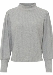 MODERNES KUSCHEL SWEATSHIRT IN GRAU IM SUPER DESIGN GR.40/42 NEU -4294 - Bild 1 von 1