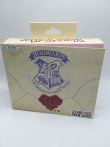 3 pk Women's (Shoe Size 4 -10) Harry Potter Crew Socks Valentine's Day NEW - Picture 1 of 3